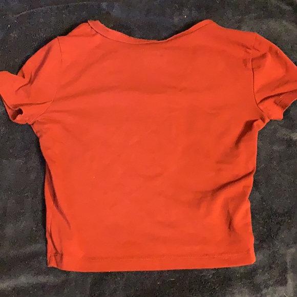 Burgundy SMALL crop top - Picture 3 of 3